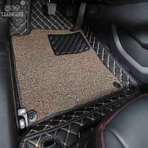 3d 5d anti slip waterproof anti dirty all surround luxury durable easy install double layer pvc leather car mat