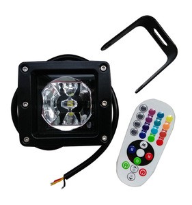 3inch RGB Led work Light with Remote Control