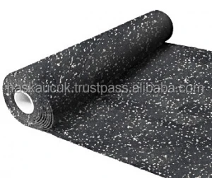 3mm SBR ROLL With %10 GREEN EPDM - EN71 Approved Recycled High Density Safety Floor SBR for GYMS