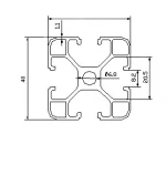 4040 Automation equipment assembly line industrial aluminum profile frame bracket workbench aluminum profile