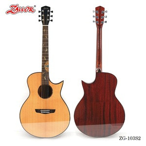 40&quot; Inch Glossy Spruce Solid Wood Single board High quality Guitar Dreadnought Cutaway Guitar