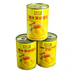 425g Canned yellow peach for wholesale halves