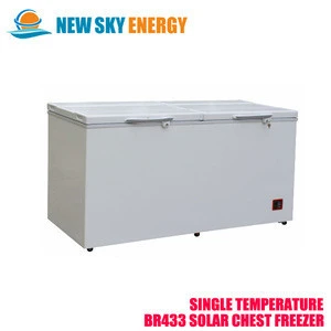 433L single temperature Digital Setting 12V 24V Solar DC Home fridge freezer
