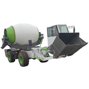 4*4 Automatic feeding cement concrete mixer truck with best price