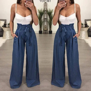 5 colors China clothes women factory New Arrival Women Clothes Wide-Leg Pants High Quality Wholesale Trousers
