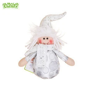 5 Cute plush girl boy toys ornament craft hanging doll holiday time christmas decorations