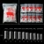 Import 500 Pieces Clear 10 Sizes Acrylic Nail Tips French Full Cover Artificial False Nail from China