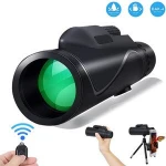 50X60 High Power and High List Telescope with Universal Smart Phone Bracket and Wireless Remote Control, BAK4 Prism