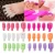 Import 5Pcs Pack Nail Art Plastic Soak Off Toenail Foot Toe Cap Clip UV Gel Polish Remover Wrap Tool Pink from China