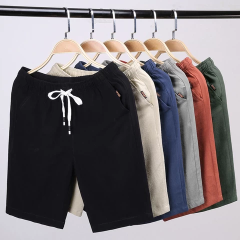 5XL Mens 100% Cotton Shorts Summer Causal mens thin loose oversized shorts sweatpants Custom LOGO printing