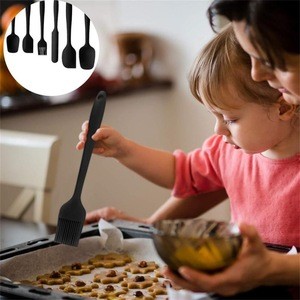 6 Piece Non-scratch Heat Resistant silicone with Stainless Steel Core, Great Grips Cooking, Baking and Mixing Spatula