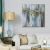Import 60*60cm abstract gold blue heavy texture art canvas oil paintings on the wall for living room decor from China