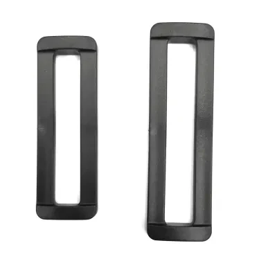 65~78mm Black Plastic Second Gear Webbing Elastic Strap Back Adjustment Buckle Generous Buckle