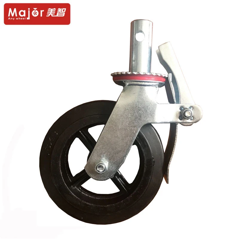 6/8 inch solid swivel caster wheels for scaffold use