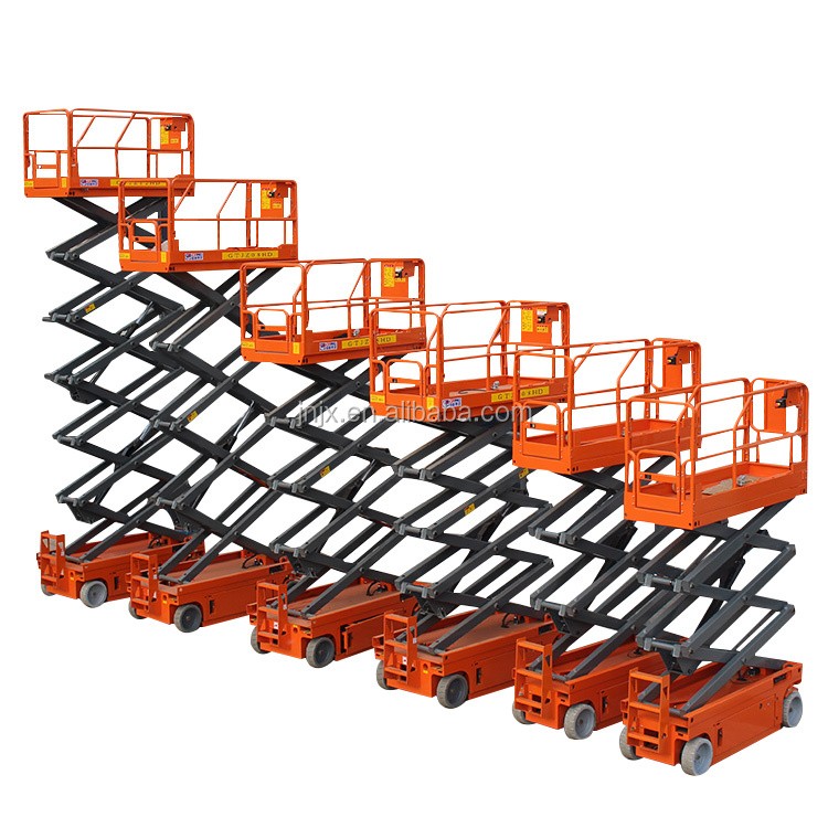 6M, 8M,10M,12M,14M  Electric chargeable batterylift self proplled  hydraulic scissor lift table