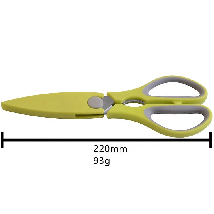 8.5&quot; High Quality Multifunctional kitchen scissor kitchen shear with nut cracker and scissor cover