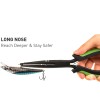 8.9 Inch Fishing Pliers Stainless Steel Tool Fishing Pliers with Split Rings with Coiled Lanyard