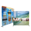 8ft 10ft 20ft portable tube exhibition backdrop trade show pop up display booth stretch tension fabric display banner stands