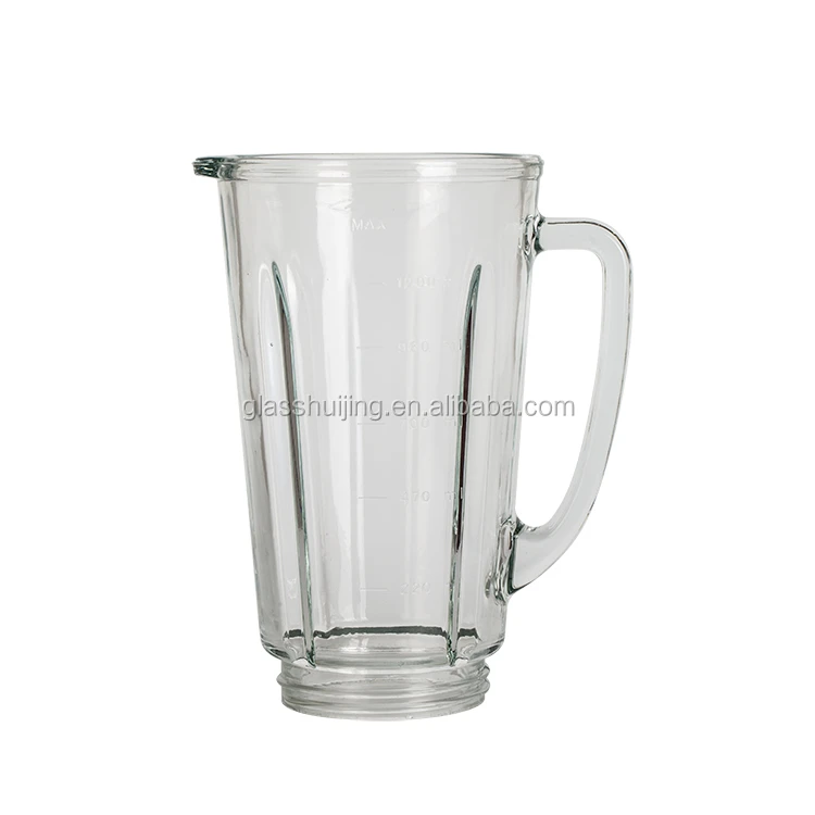 ( A09) Jarra de vidrio table blender 1200ml hot sell household appliance replacement blender parts glass jar