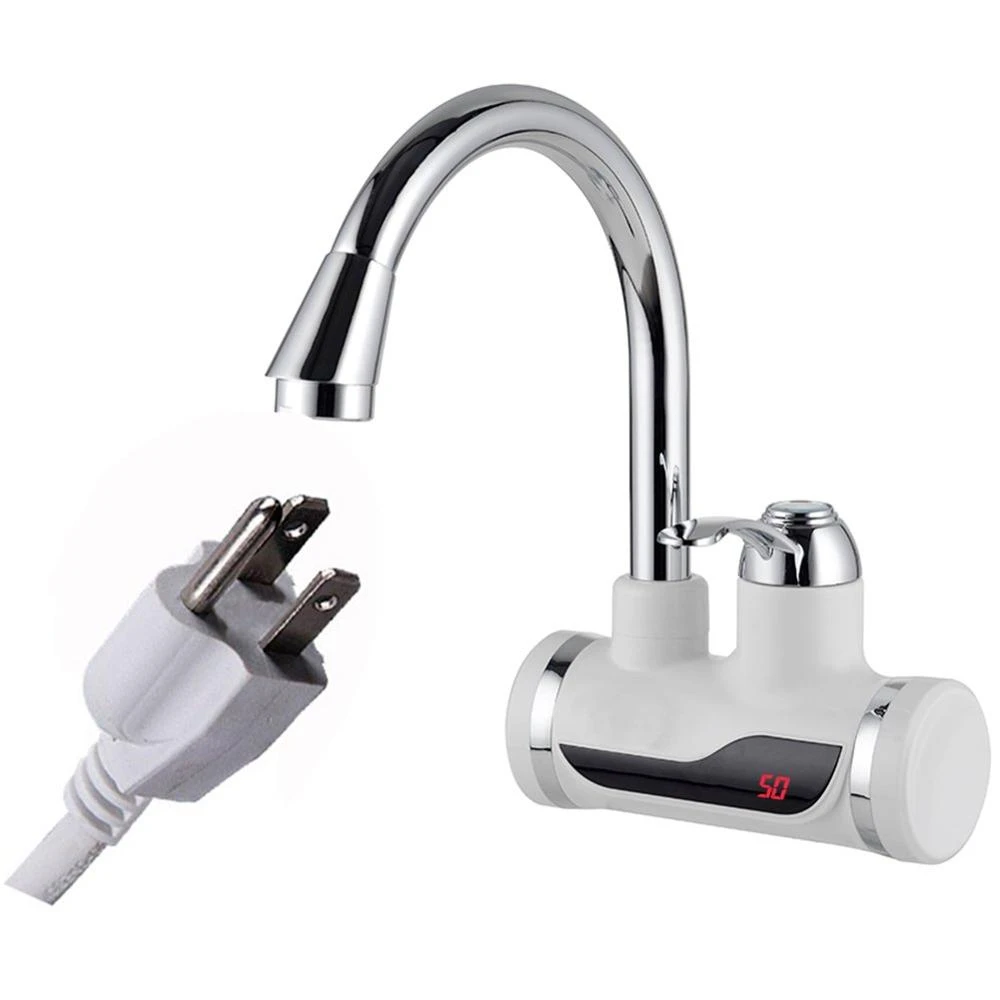 AB Hot heating Water Faucet Water Heater Dispenser Tap with LED Digital Display(Small Lateral Inflow)