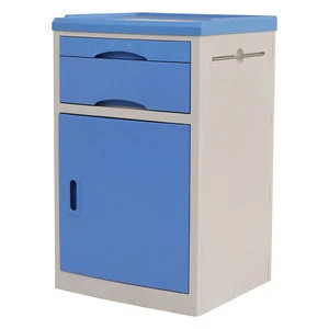 ABS Medical Furniture Hospital Blue Bedside Cabinet Table