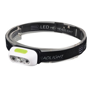 ABS Plastic Motion Sensor LED Headlamp Hot Selling Multi-functions Micro USB Rechargeable Hand Wave Sensor LED Headlamp