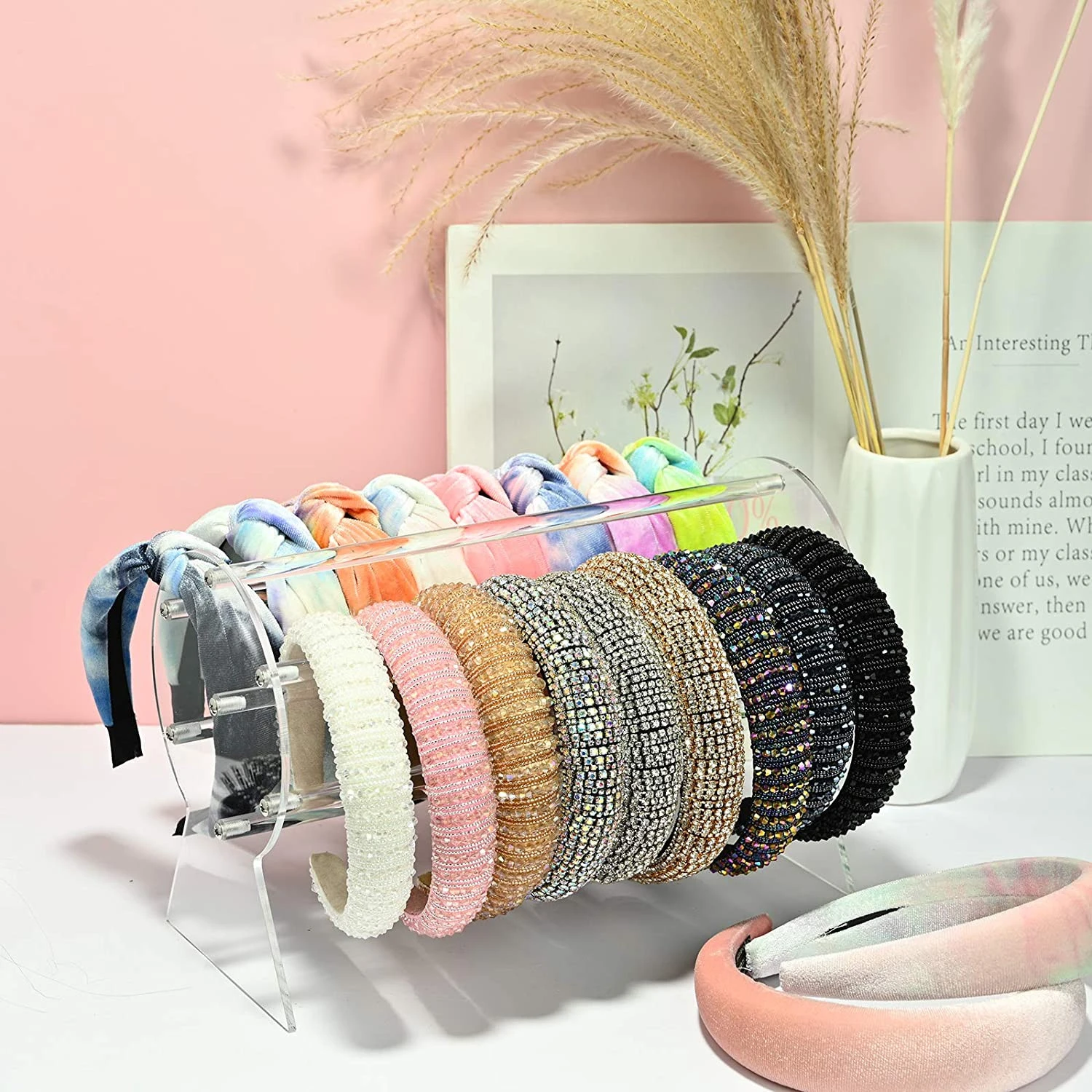 Acrylic Headband Stands Display Stand Rack Hair Band Storage Rack