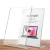 Import Acrylic Sign Holder  L shape Side Insert Acrylic clear Table Menu Card Holder from China