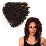 Afro twist hair braid Faux Locs new style crochet braids synthetic hair twist braid Lowest Price afro curl hairJumbo Dread Hairs