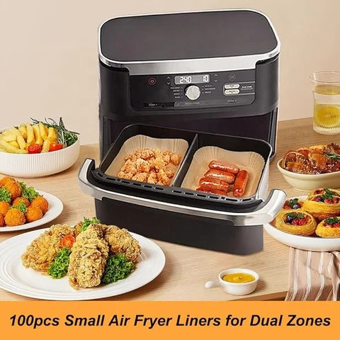 Buy Air Fryer Liners Instant 9 Qt Dualzone Flex Basket Air Fryer 100pcs ...