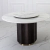 AJJ hot luxury italian furniture living room table wooditalian marble dining table round hotel dining table KT34