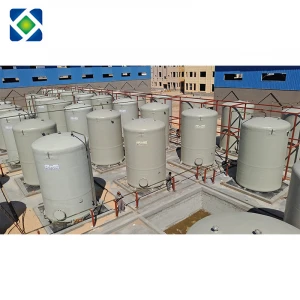 Ali baba supplier wholesales chemical industry vertical frp acid storage tank for potassium sulfate plant