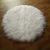 Import ALICEFUR White or custom color round shape long hair mongolian lamb fur carpet from China