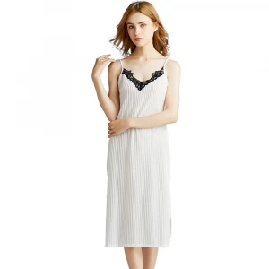 allure women skirt with shoulder-straps girl flannel fleece sleep wear