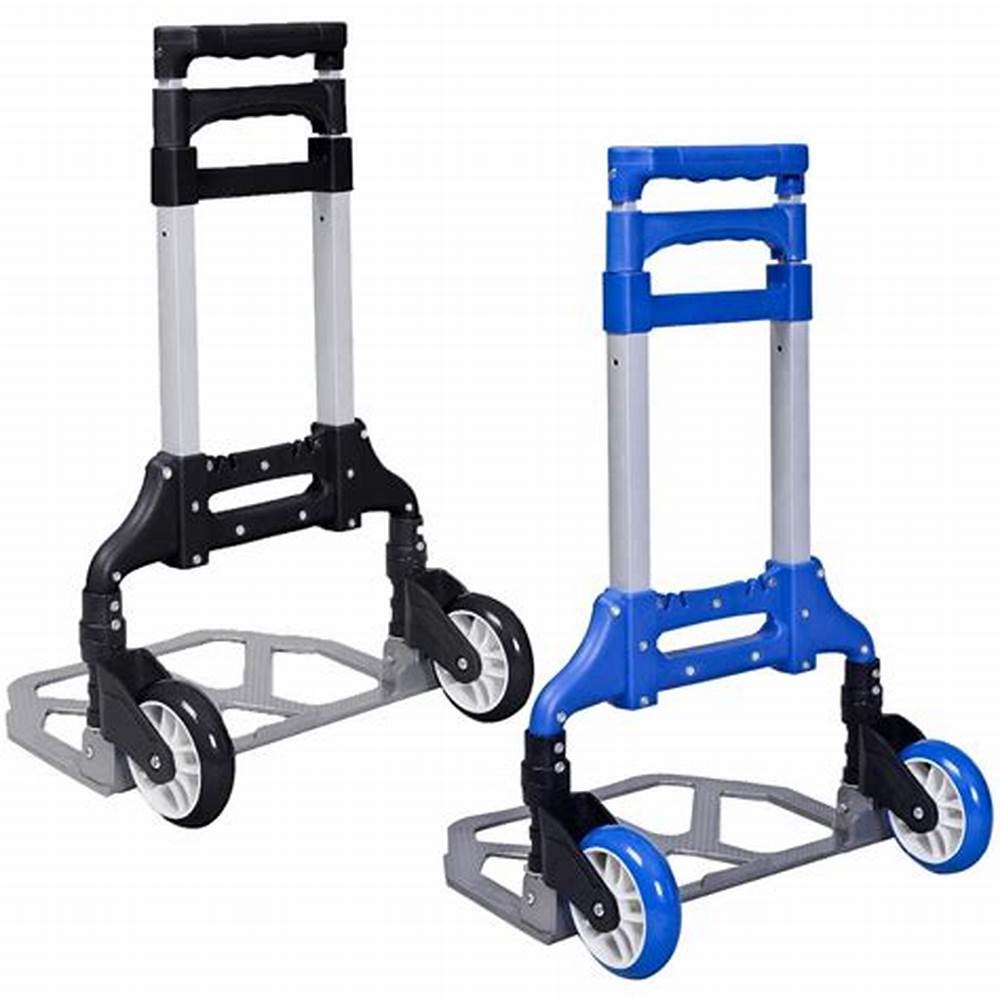 Aluminium Cart Folding Hand Truck Dolly Push Collapsible Trolley Luggage
