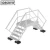 Import Aluminum Crossover Bridge with Roof Stair for Safety Access Solutions from China
