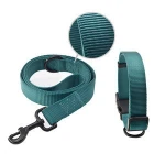 Amazon Best Seller Nylon Traction Dog Collar and Leash Set Pet Traction Rope for Outdoor Running