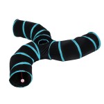 Amazon Hot Sale Puzzle Cat Toy Environmental Tunnel Collapsible Five Channels Tent Pet Cat