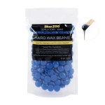 Amazon Hot Selling 100g Black Hair Removal Depilatory Hard Wax Beans Wax with Customized Logo