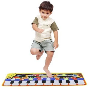 Amazon hot selling electronic musical play mat baby soft keyboard toys piano dance mat