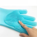 Amazon Hot Selling Silicone Dish Washing Gloves For Multipurpose