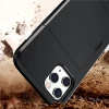 Armor Card Slot Slide Wallet Credit Card Holder Mobile Cell Phone Cover Case for iPhone 12 Mini Pro Max 6.7