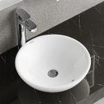 ARROW brand Hot Sale square shape upper counter high glossy glazed bathroom sink wash ceramic basin