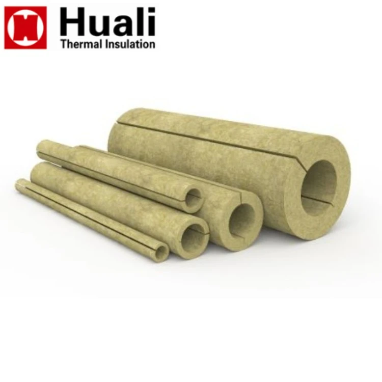 ASTM Rock wool Steam Pipe Insulation, Mineral Rock Wool Pipe Cover