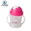 Attractive Design Food Grade Plastic Baby Training Cup With Handle,Training Baby Drinking Cup