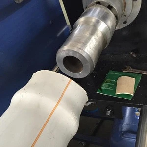 Automatic plastic PVC U R Rectangular pipe expending sockting belling machine