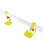 automatic poultry nipple drinker / chicken water drinking system manufacture with drip cups nipple drinker