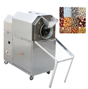 Automatic small capacity  cashew nut bean toaster equipment plant pistachio peanut roasting machine price