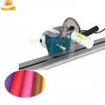 Automatic textile sample industrial straight knife round knife fabric strip end cutter machine slitting cloth cutting machine