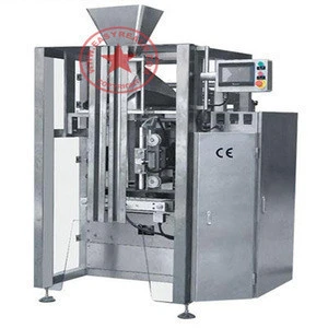 Automatic Vertical Quad Seal Bag Packing Machine  for granules / snacks / coffee beans / candies